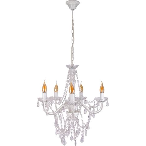 Naeve CECILIA Lustre multi-bras blanc 5xE14 (1/5)
