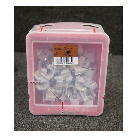 Attache pontets (boîte de 100) gris pointe longueur 40mm pour câble Ø 14mm FixFor LEGRAND