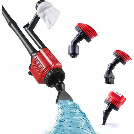 Aspirapolvere elettrico per acquari, pulitore di sabbia Longziming 6 in 1, pulitore di ghiaia per acquari, sifone per cambio acqua/filtro/pulizia dello sporco