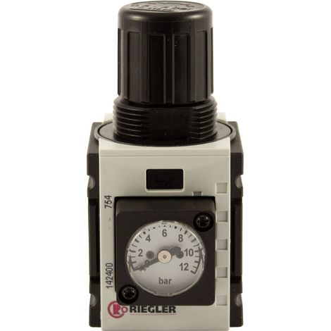 Riegler Druckregler »FUTURA-mini«, Kompaktmano., BG 0, G 1/4, 0,5-8 bar (1/4)