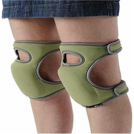 Genouillères en éponge, 1 Paire de Coussinets de Protection en Mousse à mémoire de Forme pour Le Jardinage 23x46cm(vert) (1/4)
