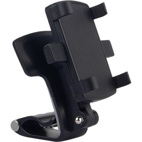 Support Téléphone Voiture en ABS et Silicone Fixation Tableau de Bord ou Rétroviseur Multifonction Facile à Retirer, Sécurité de Conduite Maximale (1/5)