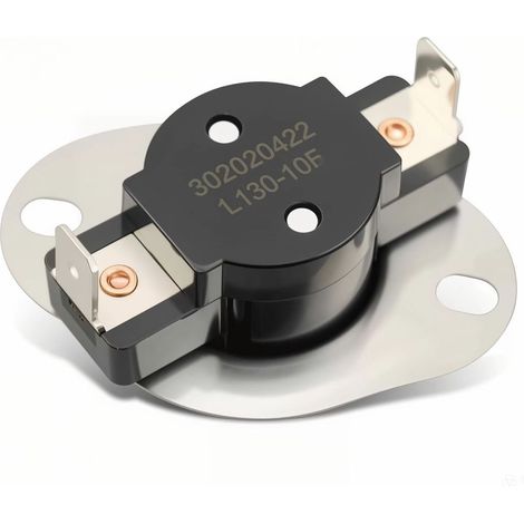 Thermostat de sèche-linge WE04X26214 L130-10F, compatible avec le modèle GE 5TX62E9ST0WS