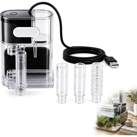 Compact external aquarium filter 20L - flow rate 160 LPH 3W (1/5)