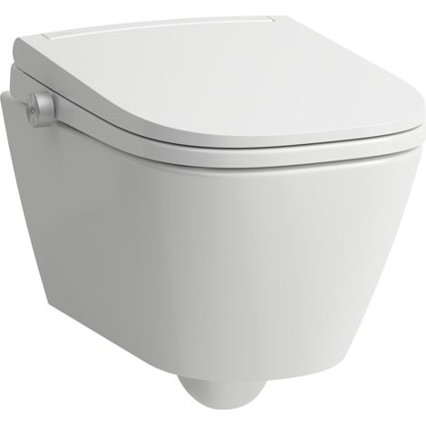 LAUFEN Cleanet Meda Wand-WC, mit Dusch-WC Aufsatz, Silent Flush,