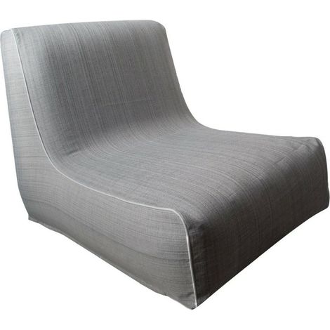 Sillón de jardín 70x90x70 cm plateado (1/5)