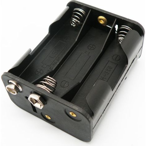 BATERÍA BATERÍA BANDEJA PARA BATERÍA TIPO 6X AA CON CONECTOR 6F22