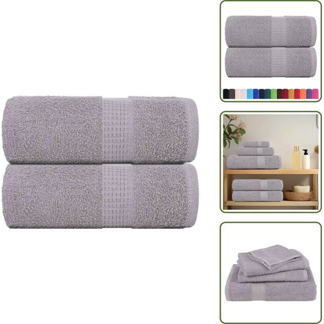 Seiftücher 2 Stk. Grau 30x30 cm 360 g/m² 100% Baumwolle - Seiftuch - Seiftücher - Tuch - Tücher (1/5)