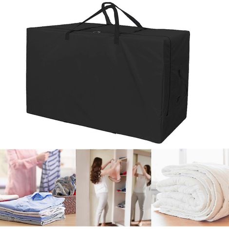 Sac de rangement pliable pour matelas, en tissu Oxford imperméable et résistant à la poussière, avec poignée de transport, pliable en trois parties. (1/5)
