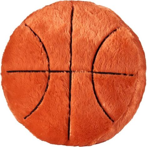Almohada de peluche de baloncesto de 5,5 m, suave y duradera, con forma de balón de fútbol, juguete deportivo suave y duradero, ideal para decorar tu sofá o habitación (naranja)