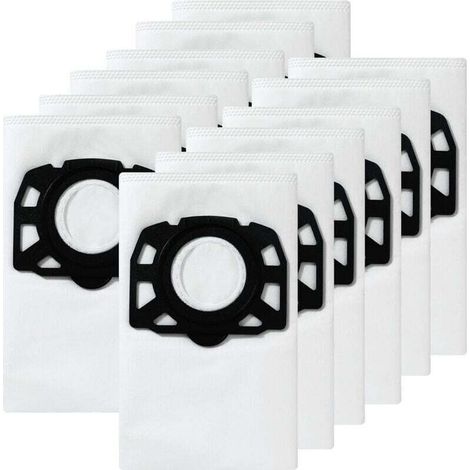 lot de 12 sacs d'aspirateur pour kärcher 2.863-006.0 sacs filtrants en non-tissé 487 wd4 wd5 wd6 wd5p wd6p premium mv4 mv5 mv6 sacs filtrants pour aspirateur humide et sec (1/4)