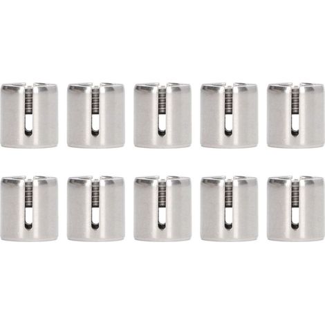 10 Pces Pinces Croisées pour Câble Inox 316 M10, Serre-câbles Croisés pour Garde-corps à Câble (2mm) (1/5)