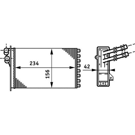 Système de chauffage MAHLE AH 72 000S AUDI 1J1 819 031 A 1J1 819 031 B 1J1819031