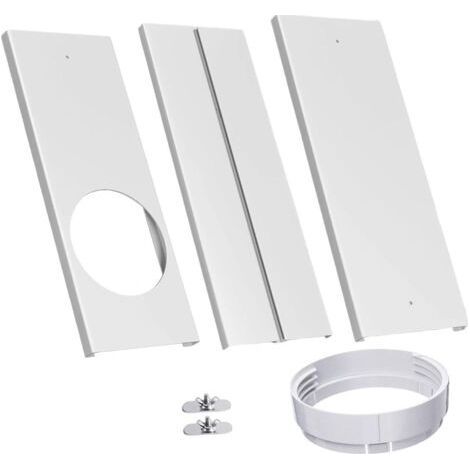 BUNTHAUS Kit de Ventilation pour Climatiseur Portable, Kit d'Étanchéité Fenêtre, Calfeutrage pour Climatiseur Mobile PVC Réglable Télescopique, Adaptateur Universel Tuyau Évacuation Maison, Bureau (1/5)
