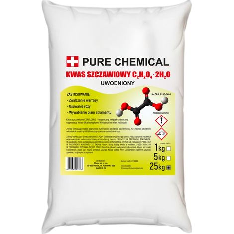 Acide oxalique - 25 kg - Cristaux purifiés - Détartrant efficace - Anti-varroa