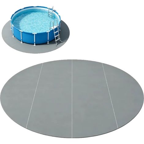 Bâche de piscine, géotextile en polyester, Ø500 cm, poids 2,9 kg, densité du tissu 150 g/m², épaisseur 1 mm (1/5)