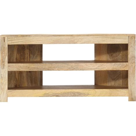 Maison Exclusive - TV-Eckschrank 90 x 45 x 45 cm Massivholz Mango (1/5)