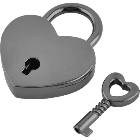 Schublade Koffer Metall Herz Sicherheit Schloss Vorhängeschloss Clé squelette (1/3)