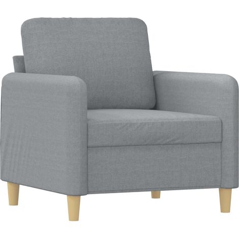 Fauteuil de Salon,Chaise,Fauteuil Gris clair 60 cm Tissu CFW400573 (1/5)
