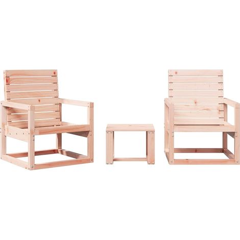 Maison Exclusive - 3-tlg. Garten-Lounge-Set Massivholz Douglasie (1/5)