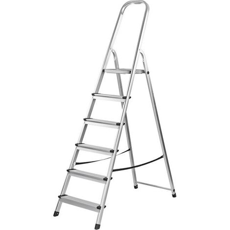 Escabeau en alu 6 marches - pliable - Echelle