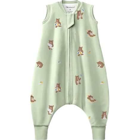 Gigoteuse Bébé à Pieds 1.0Tog Respirante en Coton-Gigoteuse d'Été et l'automne pour bébé(12-24 Mois) (1/5)