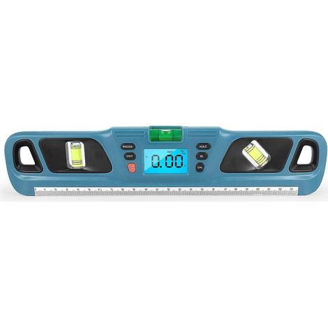 Digitaler Winkelmesser mit LCD-Anzeige, magnetischer Wasserwaage aus Edelstahl, multifunktionaler Winkelmesser, Halterung für AB