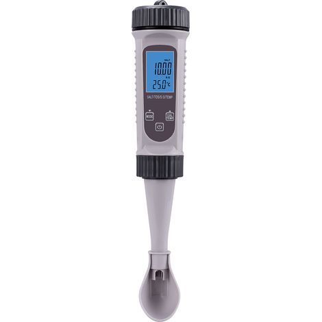 Medidor de agua digital 4 en 1: Mide salinidad, TDS, densidad y temperatura. Lápiz de alta precisión (1/5)
