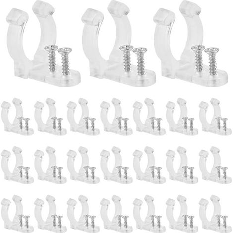 150PCS Clips de Fixation pour Tube Lumineux Support Ruban Led Clips de Montage de la Bande Lumineuse Clips de Fixation à Bande LED Transparent Clip (1/5)