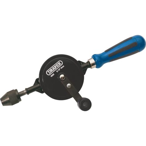 Draper 13838 - Trapano manuale a doppio pignone, 8 mm, mandrino da 3/8" (1/2)