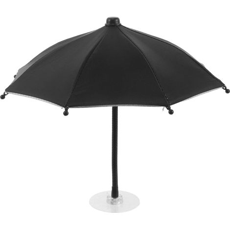 Mini parasol de table ajustable avec base adhésive - Mini parasol de bureau avec pare-soleil pour boissons - Isolation thermique, idéal pour la piscine, le jardin et le camping (1/5)