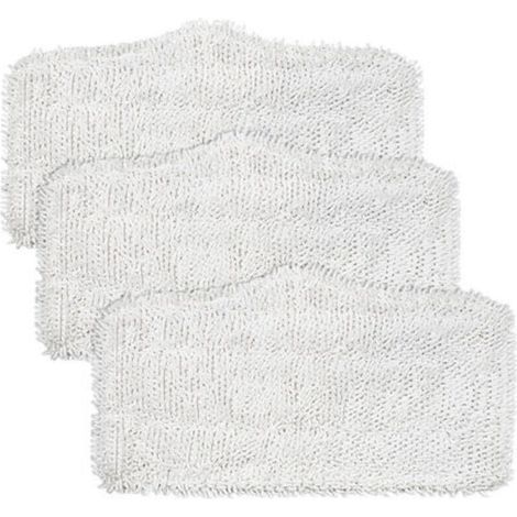 Lot de 3 tampons de nettoyage pour balais vapeur Shark série SK, compatibles avec les modèles SK140, SK410, SK460, S1000, etc. - 32 x 18 cm (1/5)