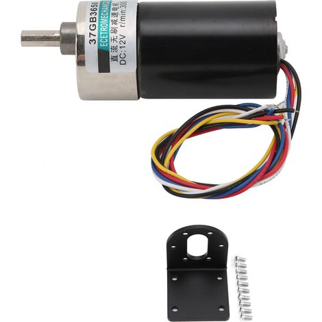 Moteur brushless DC24V avec réducteur mini et support, sens horaire/antihoraire, 20 tr/min, pour micro-machines XD-37GB3650 (1/5)