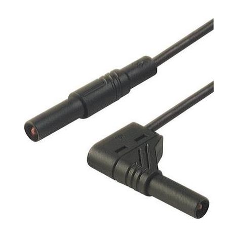 Hirschmann Test & Measurement MLS SIL WG 200/1 Puntali di sicurezza Spina a banana 4 mm Spina a banana 4 mm 2.00 m Nero