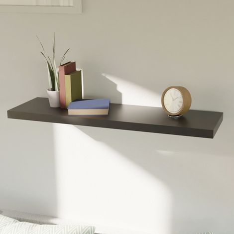 Wandregal Schwarz 80cm -MWR105-Schwarz