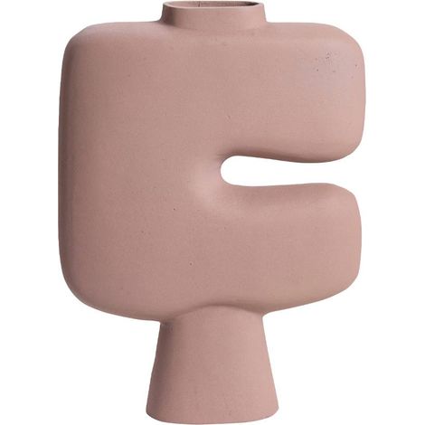 Grand vase rose en aluminium Cosmo (1/5)