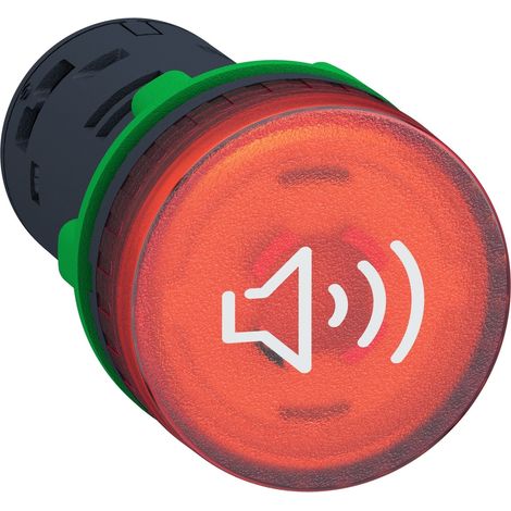 Harmony XB5 - buzzer lumineux - Ø22 - 90dB - rouge - 24V - racc bornier