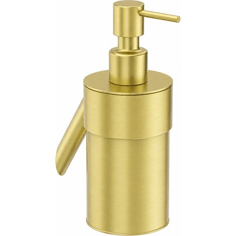 Deante Distributore di sapone moderno in oro spazzolato 250 ml (1/3)