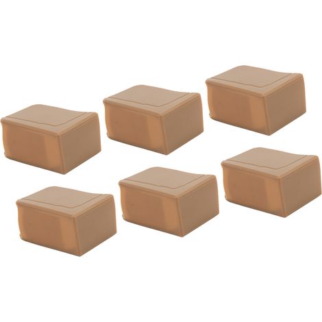 Lot de 20 protections d'angle en silicone souple et durable, en forme de U, pour meubles et meubles (couleur marron bébé). (1/5)