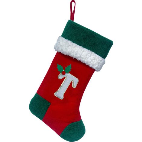 Chaussette De Noël - Décoration Arbre De Noël - Sock Ornement Festif Pour Cadeaux Et Cartes - 46 X 26 Cm - 1 Pièce (1/4)