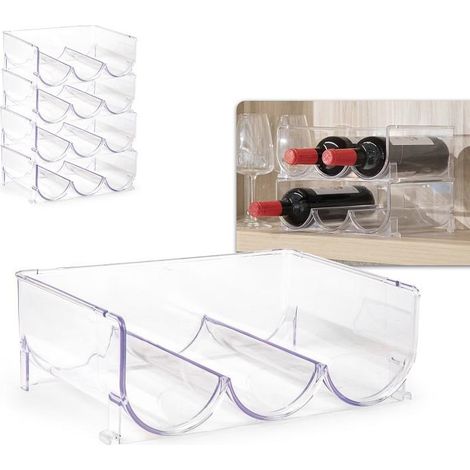 1 Pezzo Organizer Portabottiglie Triplo Modulare 20 x 29 x 11 cm (1/2)