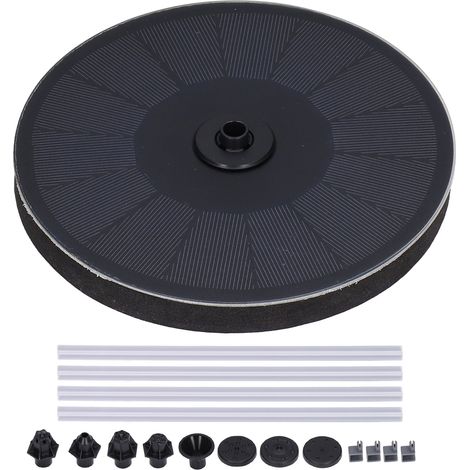 Pompe eau fontaine bain oiseau solaire – 7V 2.2W – aquarium piscine jardin
