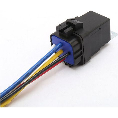 1 relais automobile 5 broches, étanche, 24 V, 40 A/30 A, pour véhicules industriels et poids lourds (1/4)