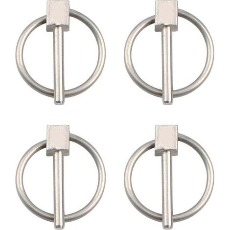 Lot de 4 épingles à nourrice en acier inoxydable de 3 mm