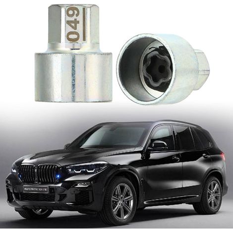 Clé antivol pour écrous de roue - Compatible BMW Série 1, 3, 5, 6, 7, X1 à X6, Z4 - Référence 049 (1/5)