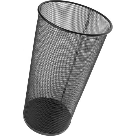 Porte-parapluies Rond Métal Élégant Support à Parapluies en Maille pour Entrée Maison Bureau Hôtel Noir (1/5)