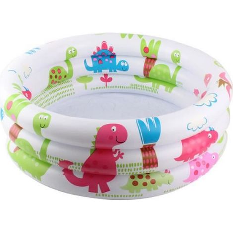 Piscine pour enfants, Piscine de jeu domestique, Piscine de pêche ronde gonflable, piscine de boule docéan-90cm-Dinosaures (1/4)