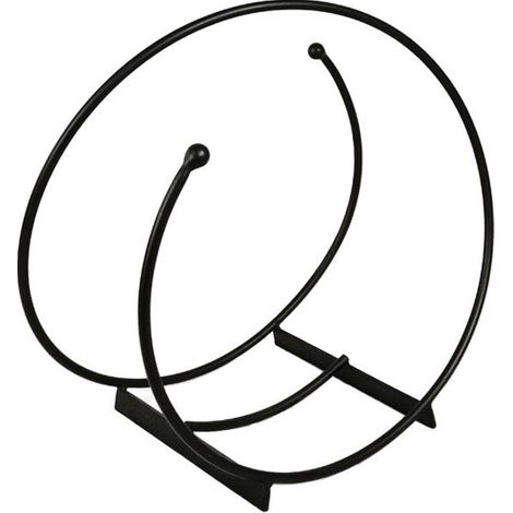 Log Holder 44 cm Hoop Spiral Powder Coated Solid Garden Pride (1/4)
