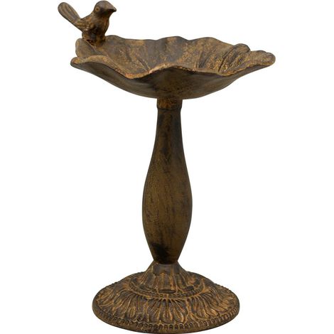 Vogelbad aus Gusseisen, Höhe 23 cm