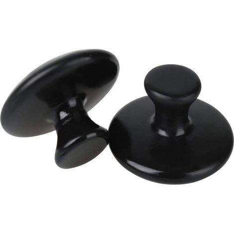 Lot de 2 pierres chaudes en forme de champignon pour massage, outils de massage en pierres chaudes naturelles-AquaForge
